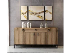 Moon Multifunctioneel Kabinet, Walnoot, 160X42X75 Cm, Epikasa