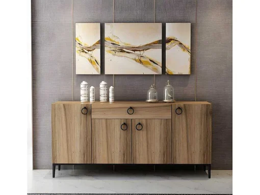 Moon Multifunctioneel Kabinet, Walnoot, 160X42X75 Cm, Epikasa