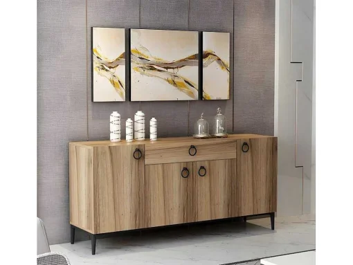 Moon Multifunctioneel Kabinet, Walnoot, 160X42X75 Cm, Epikasa