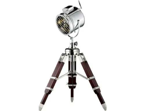 Movie Vloerlamp, Zilver, Wenge, 43X43X90 Cm, Epikasa