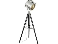 Movie Vloerlamp, Zilver, Zwart, 45X45X175 Cm, Epikasa