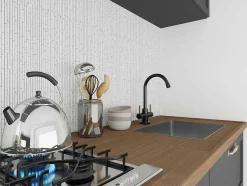 Mozaiek Vloer En Wand In Creme Marmer - Set Van 1M - Moyali