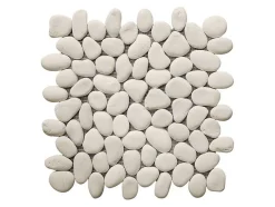 Mozaiektegels Vloer En Muur Ola Van Natuurlijke Kiezel - Creme - Pak Van 1M