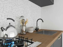 Mozaiektegels Vloer En Muur Poesy Van Natuurlijk Marmer - Creme - Pak Van 1M