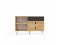 Multifunctionele Kast Pera - Eik - 120X36,5X77 Cm - Epikasa
