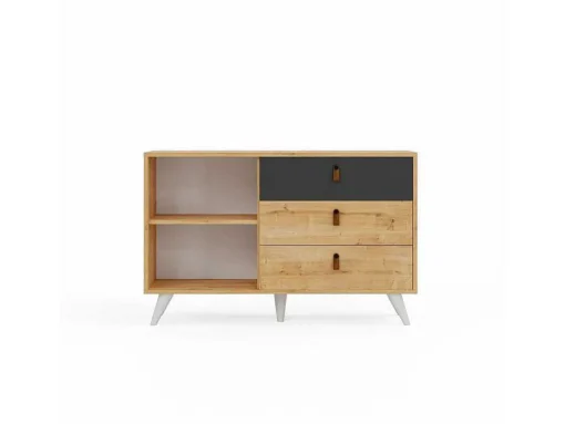 Multifunctionele Kast Pera - Eik - 120X36,5X77 Cm - Epikasa