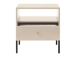 Nachtkastje - 1 Lade En 1 Nis - Beige - Bogdan