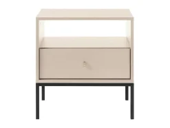 Nachtkastje - 1 Lade En 1 Nis - Beige - Bogdan