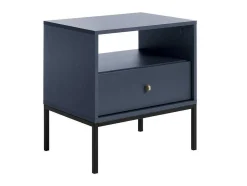 Nachtkastje Bogdan - 1 Lade En 1 Nis - Blauw