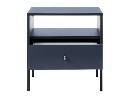 Nachtkastje Bogdan - 1 Lade En 1 Nis - Blauw