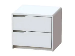 Nachtkastje Lucille Ii - 2 Lades - Mdf - Wit
