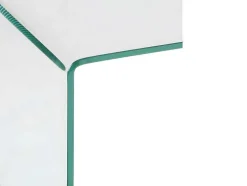 Nachtkastje Suzana - Gebogen Gehard Glas