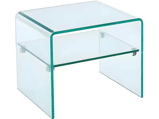Nachtkastje Van Gehard Glas - 1 Nis - Stileos
