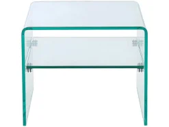 Nachtkastje Van Gehard Glas - 1 Nis - Stileos