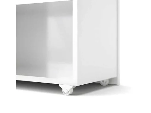 Nada Hoofdeinde 140 Cm Met 4 Planken Wit Hoogglans.