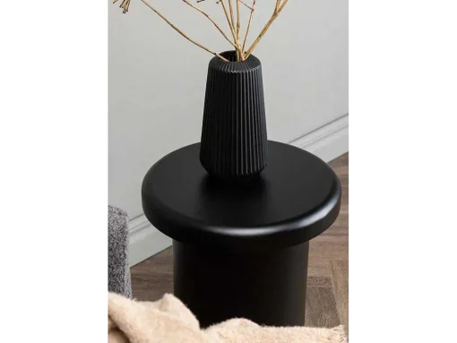Namsos Salontafel , Bijzettafel O40Cm Zwart.