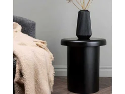 Namsos Salontafel , Bijzettafel O40Cm Zwart.