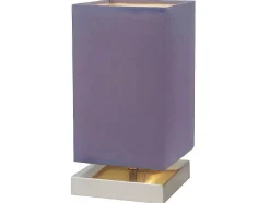Nanga Tafellamp, Violet, Satijn, 12X12X25 Cm, Epikasa