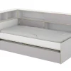 Nestbed Met Opbergruimte - 90 X 200 En 90 X 190 Cm - Wit En Grijs + Bedbodem - Losiana