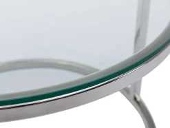 Nesttafels Van Gehard Glas En Roestvrij Staal - Zilver - Maevane Ii Van Pascal Morabito