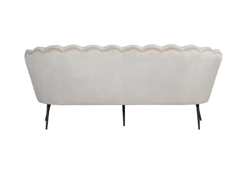 Nice Bank 3 Persoons Velours Beige.