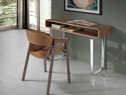 Notenhouten Console Met Opbergruimte 3000 Angel Cerda