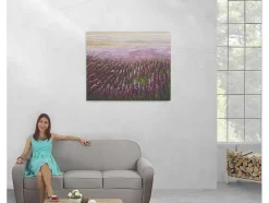 Olieverfschilderij Bloemenveld Handgeschilderd