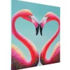 Olieverfschilderij Flamingo Handgeschilderd