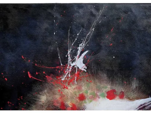 Olieverfschilderij Leeuw Mcw-H25, 80X120Cm