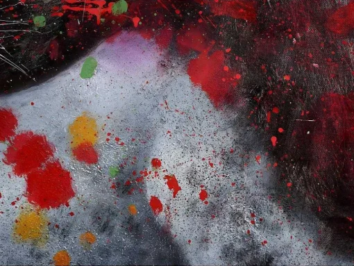 Olieverfschilderij Leeuw Mcw-H25, 80X120Cm