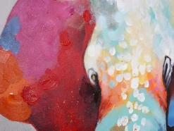 Olieverfschilderij Olifant Ii Handgeschilderd