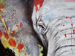 Olieverfschilderij Olifant Mcw-H25 Handgeschilderd, 180X120Cm