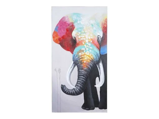 Olieverfschilderij Olifant Ii Handgeschilderd