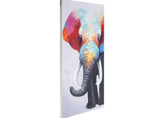 Olieverfschilderij Olifant Ii Handgeschilderd