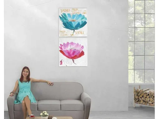 Olieverfschilderij Orchidee Handgeschilderd