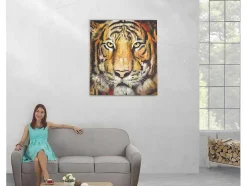 Olieverfschilderij Tijger Handgeschilderd