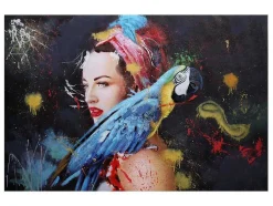 Olieverfschilderij Vrouw Mcw-H25 Handgeschilderd, 120X180Cm