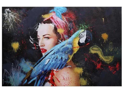 Olieverfschilderij Vrouw Mcw-H25 Handgeschilderd, 120X180Cm