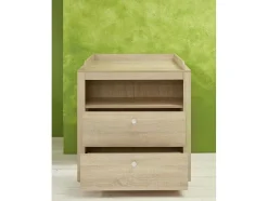 Olja Commode Met 2 Lades En 1 Plank, Eiken Decor.