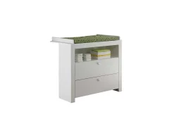 Olja Commode Met 2 Lades En 1 Plank, Wit.