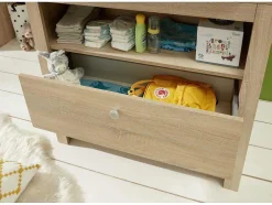 Olja Commode Met 2 Lades En 1 Plank, Eiken Decor.