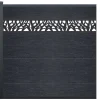 Omheining H181 Cm - Set Van 7 Latten In Composiet Met Decoratie + 1 Antraciet Paal - Enola