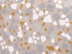 Omkeerbaar Dekbedovertrek Terrazzo Van Katoen 57 Draden /Cm - Dekbedhoes 220 X 240 Cm + 2 Kussenslopen 63 X 63 Cm - Meerdere Kleuren - Terazino