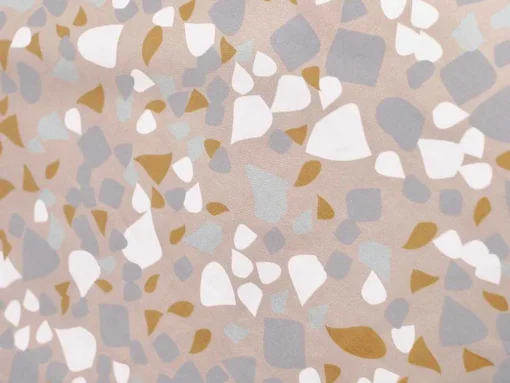 Omkeerbaar Dekbedovertrek Terrazzo Van Katoen 57 Draden /Cm - Dekbedhoes 220 X 240 Cm + 2 Kussenslopen 63 X 63 Cm - Meerdere Kleuren - Terazino