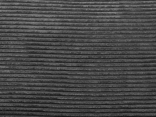 Omkeerbare Driezits-Express-Slaapbank Van Antracietkleurig Ribfluweel - Bed 140 Cm - Matras 22 Cm Loreto