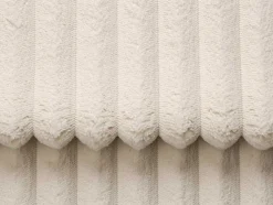 Omkeerbare Hoekslaapbank Van Beige Ribfluweel Met Brede Ribbels Asturio