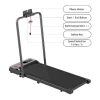 Onder Bureau Loopband 1-6Km/H Wandelen Jogging Machine Voor Thuiskantoor Met Opvouwmogelijkheid