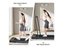 Onder Bureau Loopband 1-6Km/H Wandelen Jogging Machine Voor Thuiskantoor Met Opvouwmogelijkheid