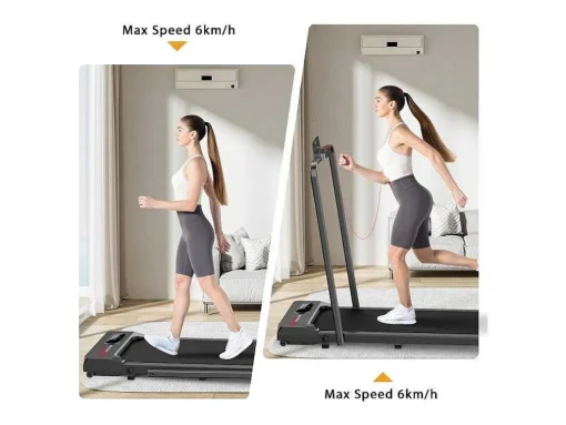 Onder Bureau Loopband 1-6Km/H Wandelen Jogging Machine Voor Thuiskantoor Met Opvouwmogelijkheid