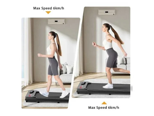 Onder Bureau Loopband 1-6Km/H Wandelen Jogging Machine Voor Thuiskantoor Met Opvouwmogelijkheid